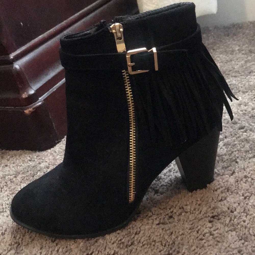 High heel booties